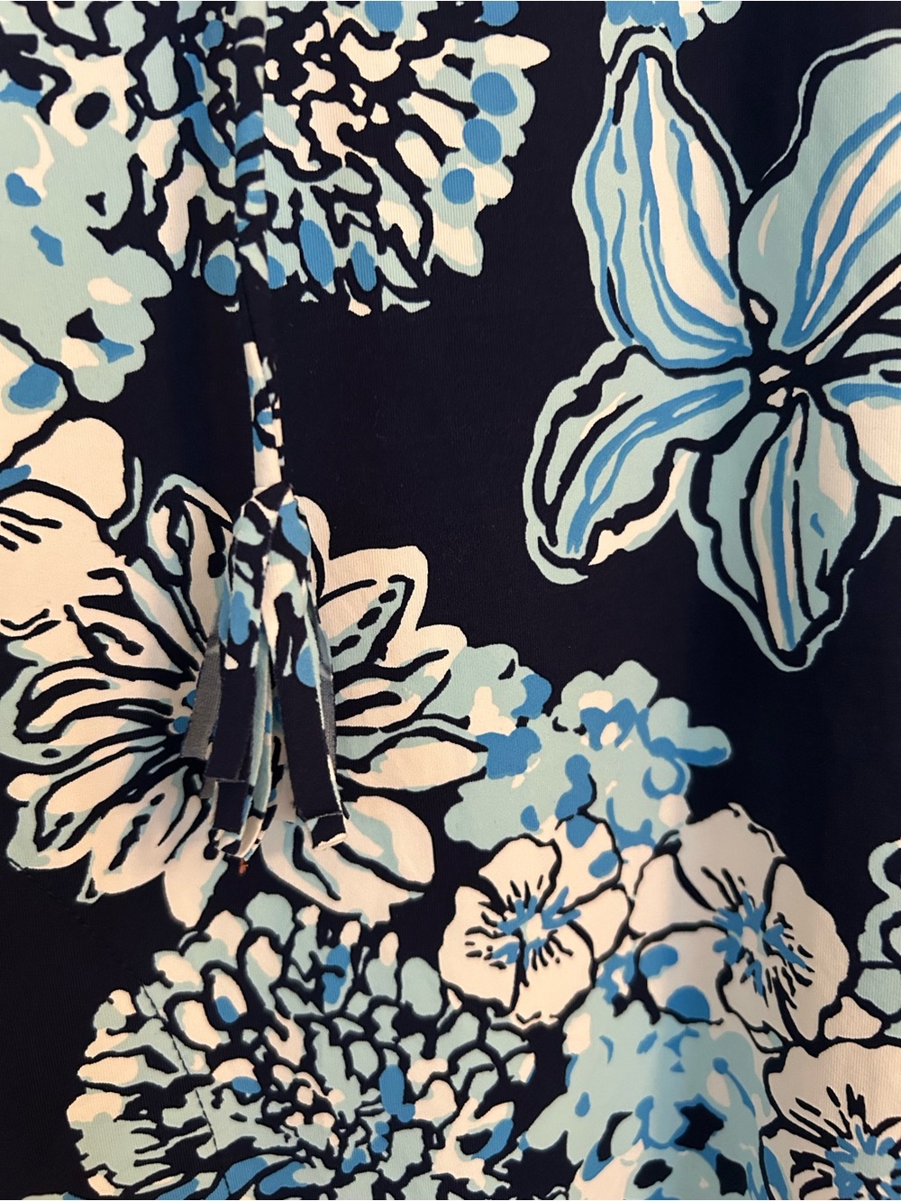 Lilly Pulitzer Johana Floral Swim Cover-Up Dress Low Tide Navy Bouquet All Day - Picture 2 of 3
